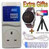 MK Fridge Guard -white+Free Watch, Tripod Stand, 4Way Power Extension Cable