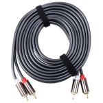 Generic Rexlis 2 Rca to 2 Rca Male to Male Hifi Audio Cable Ofc Av Speaker Wire for Tv Dvd Amplifier Subwoofer Soundbar 3M