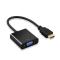Generic Hdmi To Vga Hdmi To Vga Cable Hd 1080P Oem Custom Production Black  ordinary