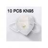 KN95 10pcs N95 Reusable Mask With Respirator, 5 Layers Of Filtering, Anti Virus & Bacteria, Anti-dust