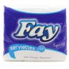 Fay Serviettes 1ply 60 X100 Sheets White Fay