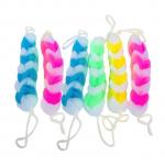 Generic 3Pcs Shower Sponge Bath Poufs Soft Sponge For Bathing.