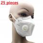 KN95 FACE MASKS WITH VALVE -25Pack N95 Mask Respirator