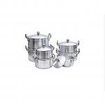 Sundabest 7 Pc Set Aluminum Cooking Pots With 7 Fitting Lids.