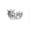 Sundabest 7 Pc Set Aluminum Cooking Pots With 7 Fitting Lids.