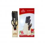 Rashnik 7PCs Knife Stand Set - Scissors Slicing Freezing Fruit Knife