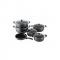 Seemann Non Stick Sufuria Set - Black