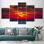 Generic 5PCS Wall Picture Home Decor Spray Painting Canvas