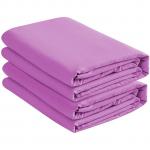 Generic 4 PC Set Combed Cotton Bedsheets Purple