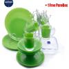 Luminarc Simply Bold Dinner Set 16pc + 1pc Green
