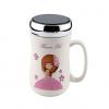 Generic Cute Water Bottle Drinks Bottle Travel Coffee Mug With Spoon Cover Ceramic Cup