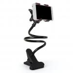 Generic Flexible 360 Rotation Clip Mobile Cell Phone Holder Lazy Bed Desktop Bracket-black