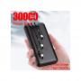 Generic Power Bank 30000MAH WITH 3 CABLES BLACK