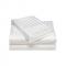 Generic White Stripped Bedsheets 4 Pcs. (cotton)