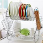 Generic 2tier Stainless Steel Dish Rack - Silver
