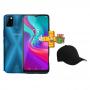Infinix Hot 10 Lite,6.6",32GB+2GB,5000mAh,4G,Dual Sim-Ocean Wave+FREE Baseball Cap