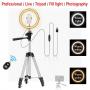 Generic 10Inch LED Ring Light Professional Camera Tripod Mobile Phone Stand Studio Live Portable
