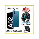Samsung Galaxy A02 - 6.5" - 64GB ROM + 3GB RAM - Dual SIM - Blue