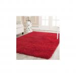 Generic Soft Anti-Skid Fluffy Floor Carpet Rug -  5*8 -Wine Red