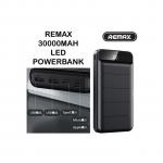 Remax RPP-141 Leader Series 30000mAh Powerbank With 3 Charging Inputs (Micro USB, Type C & IOS) 2 USB Output - BK