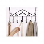 Generic Over The Door Hanging Rack - Black