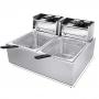 WNGREAT Commercial 2Chamber Electric ChipsChicken Deep Fryer Machine
