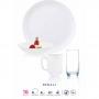 Luminarc Diwali White Dinner Set 16Pcs
