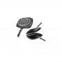 Dessini 36cm Black Double Sided Grill,Cook, Handy Frying Pan