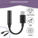 Generic Mini Type-C to 3.5mm Earphone cable Adapter usb 3.1 TypeC male 3.5 AUX