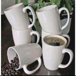 Classic Kitchenware Beautiful And Classy Ceramic Mugs Set - 6pcs- 385ml
