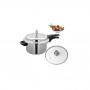 Matrix Aluminium Pressure Cooker With Glass Lid , Silver, 8 Litre