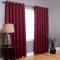 Generic Curtains 2pc Maroon + Sheer