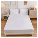 Generic 4 PC Set Combed Cotton Bedsheets White