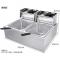WNGREAT 6L+ 6L Commercial Double Deepfryer