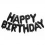 Generic HAPPY BIRTHDAY Foil Balloon Set - Black
