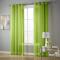 Generic Ready Made Window Door Sheers 1PC Green