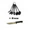 Generic 6 Piece Non-Stick Cooking Spoons Set + Kitchen Knife