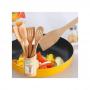 Kitchen Utensil 4pcs Of Wooden Spoon + 1 Holder