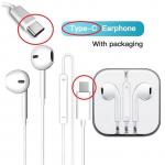 Generic Type C Earphone Support Answer Call Music-white