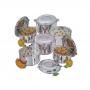 Generic Most Beautiful 6 Piece Stainless Steel Server Hot Pots Set Casserole -Silver.