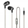 Generic 3.5mm Wired Headphones In-Ear Stereo Music Headsets Line Control Earphone Hands-free with Microphone Black for 3.5mm Audio Devices