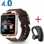Generic BT Smartwatch Touchscreen SIMSD Camera-Gold+V9