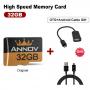 Annov Memory Card 32GB High Speed+OTG+Android Cable