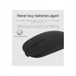 Generic Mouse Rechargeable Wireless Silent Mouse - Black..
