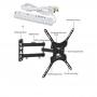 Home Design 14" - 55" Full Motion Swivel Wall Mount TV Bracket