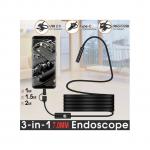 Generic USB Type C Endoscope 7mm 2m Flexible Hard Cable Snake Endoscope Inspection Camera For Android An PC