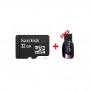 Micro Card Reader +32GB Micro SD, Mememory Card