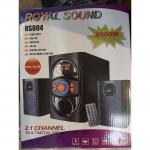 Royal Sound 2.1 Subwoofer System Ch Woofer 8000W BL/USB/SD/FM