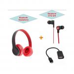 Generic Wireless Bluetooth Headphone P47+OTG+Earphone