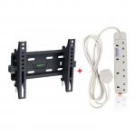Skilltech 15"- 43" Tilting Wall Mount Bracket-4way Extension